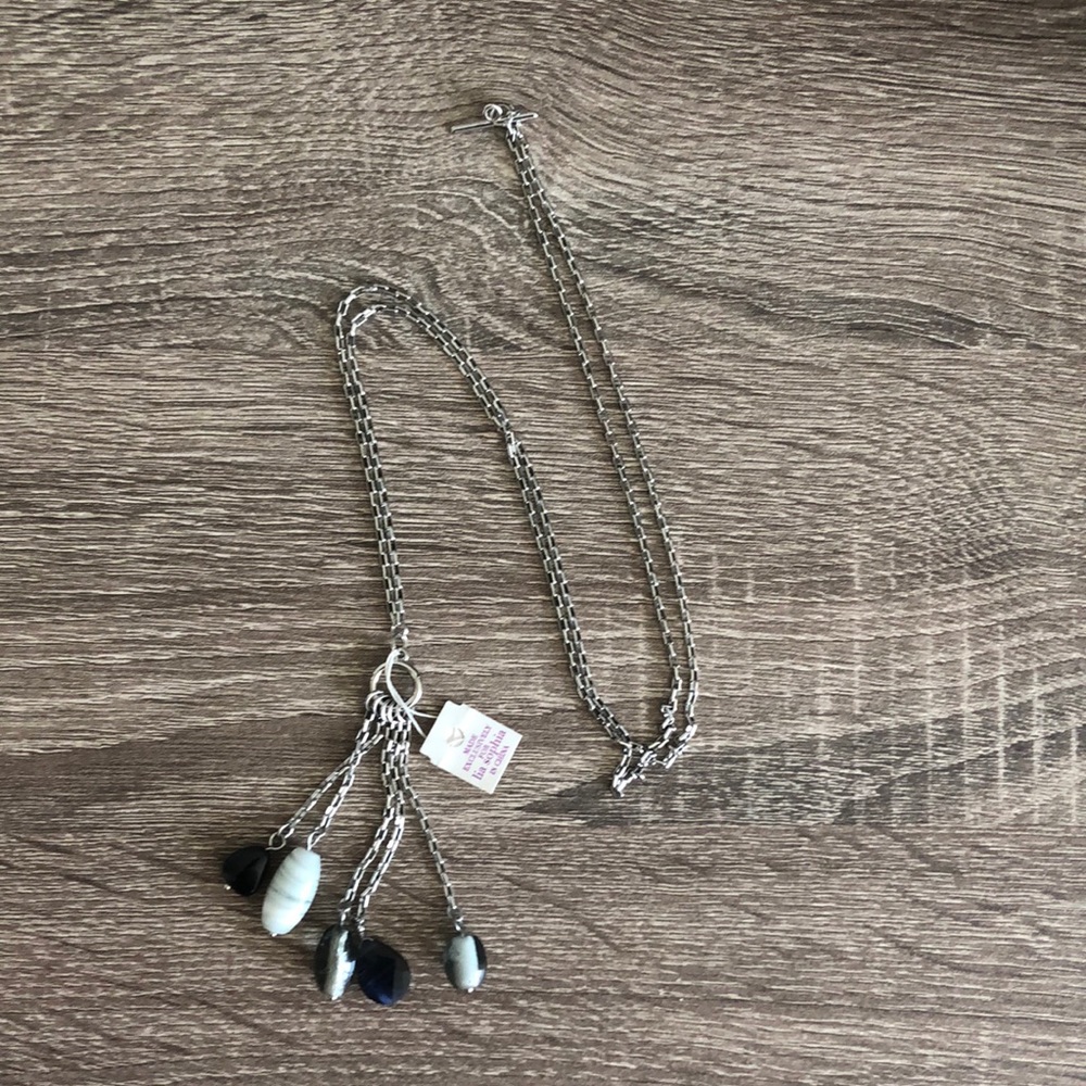 Long Lia Sophia chain Necklace with beads